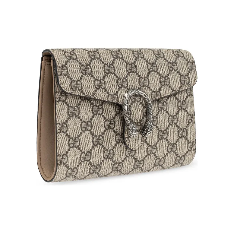 GUCCI Dionysus Canvas With Leather Canvas Bag Clutch Regular Women's Ebony-1