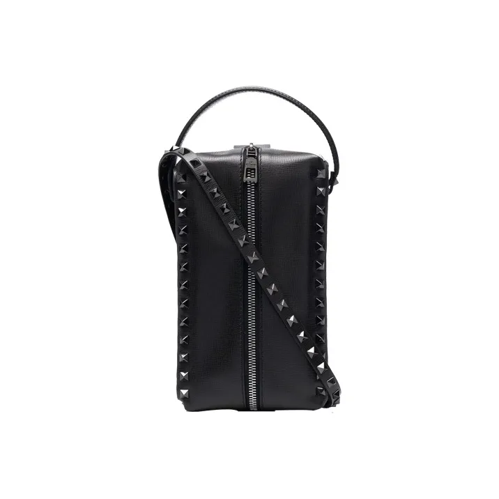Valentino Leather Clutch Men's Black-0