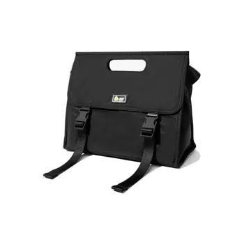 OMT Canvas Messenger Bag Crossbody Handbag Medium Size Unisex Black