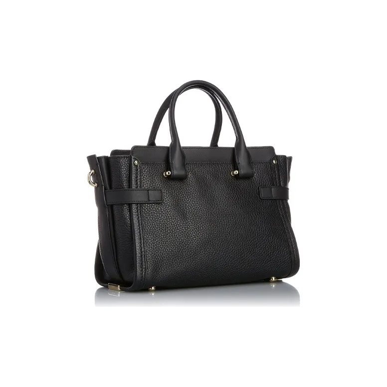 COACH Swagger Cow Leather Shoulder Bag, Crossbody Bag, Handbag Tubas Women's Black-1
