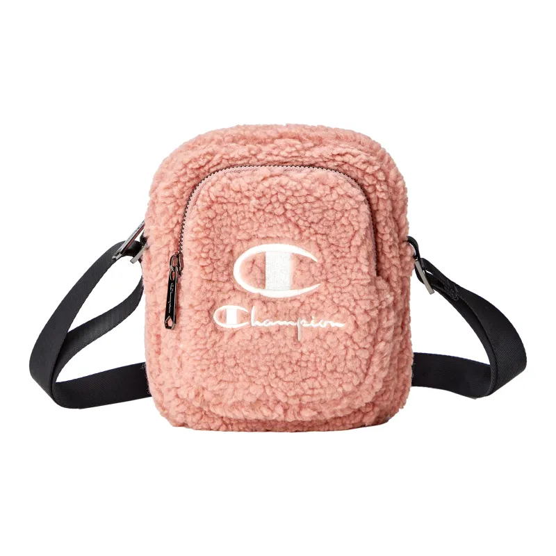 Champion Fabric Shoulder Bag Unisex Ecru/Brown/Pink-0