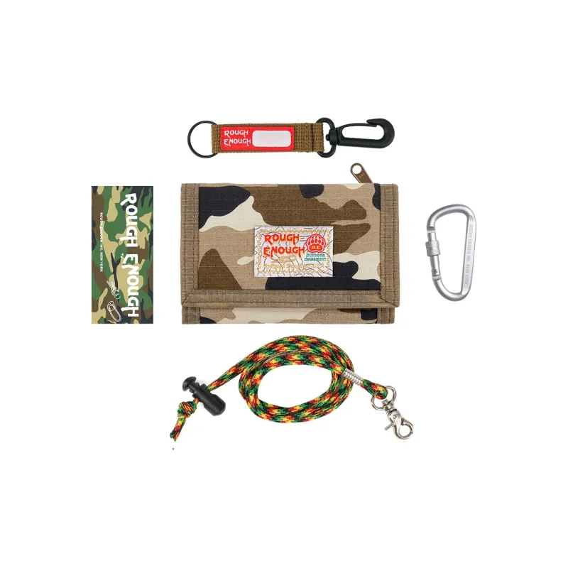 Rough Enough Canvas Canvas Bag Card Holder Hanging Bag Wallet Unisex Light Blue/Coffee/Army Green/Jasper-5