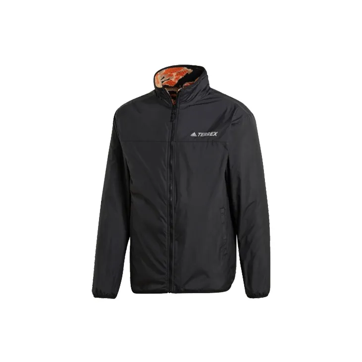 Adidas SHERPA Jacket Men's Orange Color-Blocking-2