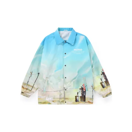 XXGOGO Jackets Unisex Print Blue