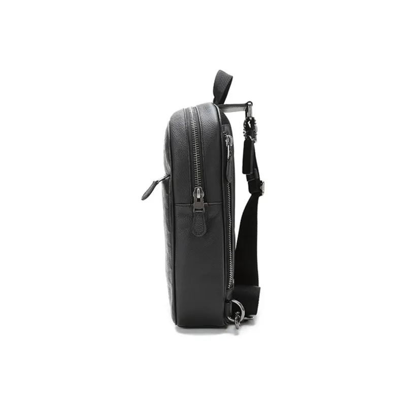 COACH Metropolitan Leather Shoulder Bag Crossbody Bag Sling Bags Small Size Men's Black-2