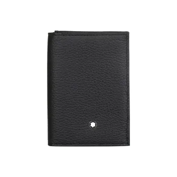 MONTBLANC Meisterstuck Leather Business Card Holder Card Case Men's Black