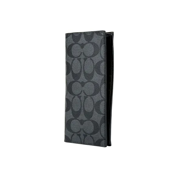 COACH Breast PVC Wallet Men's Black-1