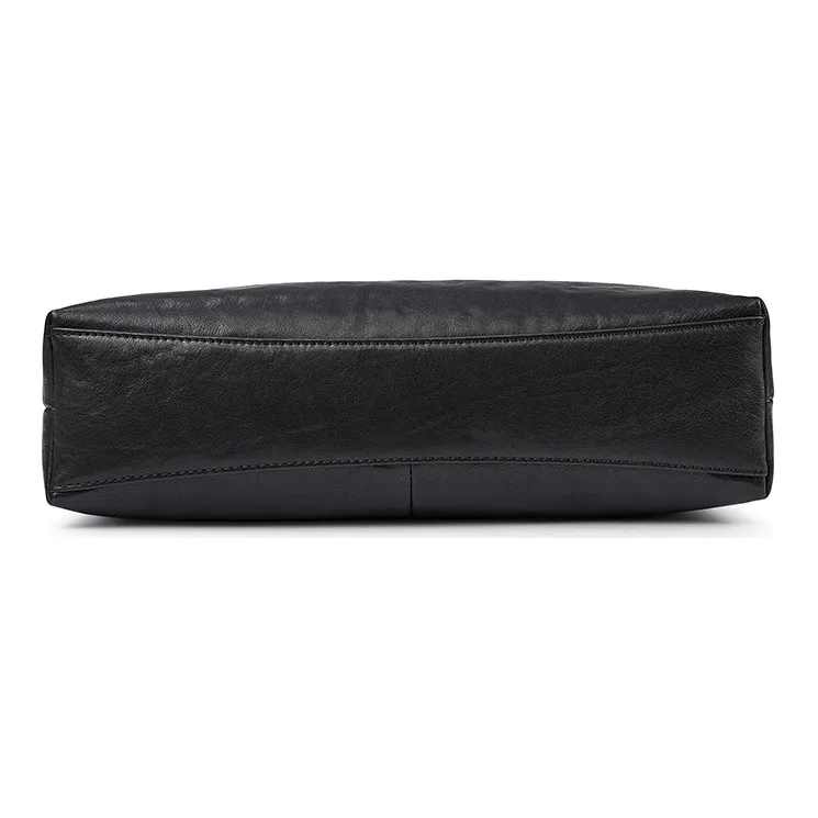 Jeep Genuine Leather Top Grain Cow Leather Shoulder Bag Crossbody Bag Regular Men's Black-7