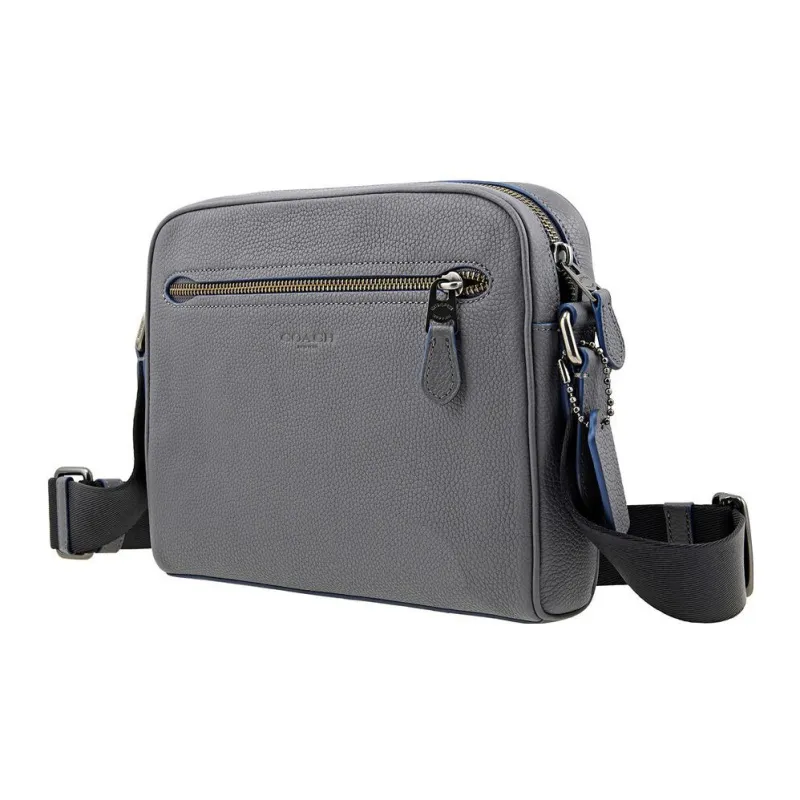 COACH Metropolitan Leather Camera Bag Shoulder Bag Crossbody Bag Medium Size Men's Gray-2