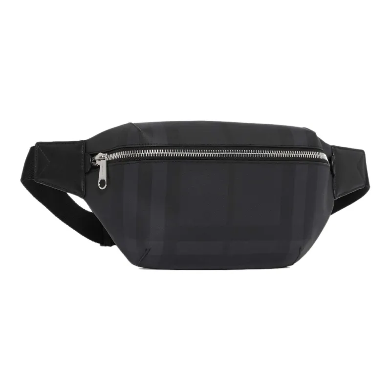 Burberry Bum Bag London Check Medium Dark Charcoal-3