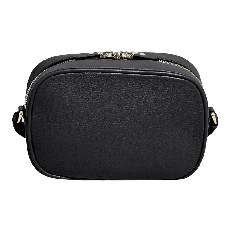 FERRAGAMO Cow Leather Camera Bag Shoulder Bag Crossbody Bag Women's Black-2