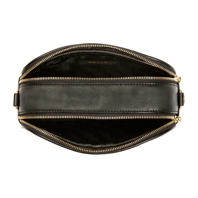 BALLY Leather Crossbody Bags Mini Women's Black-4