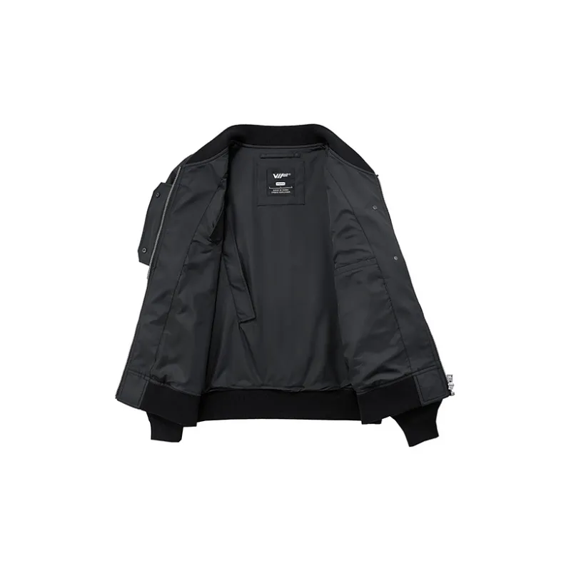 VIP Loose Fit Coach Jacket Unisex Black-2