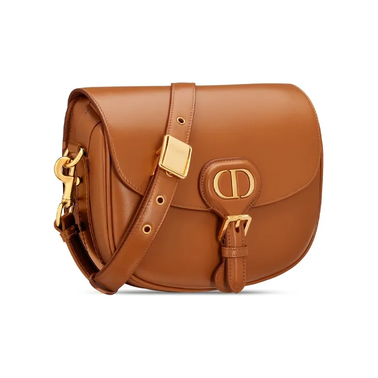 DIOR Bobby Smooth Finish Calfskin Crossbody Bag Shoulder Bag Women's Camel-1