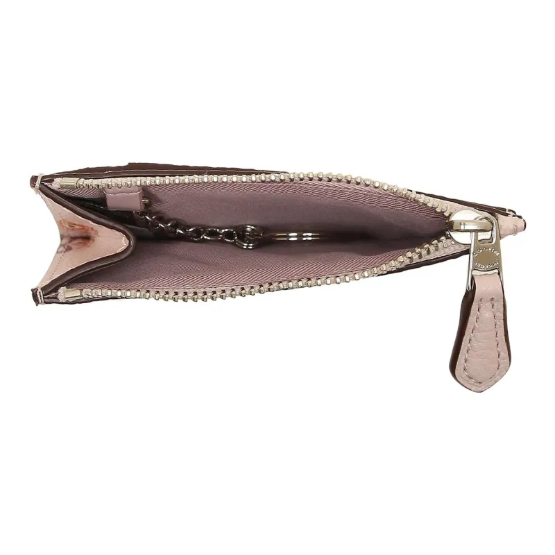 COACH Skinny Id Case Leather Document Bag Card Holder Card Holder Card Holder Mini Women's Pink-6