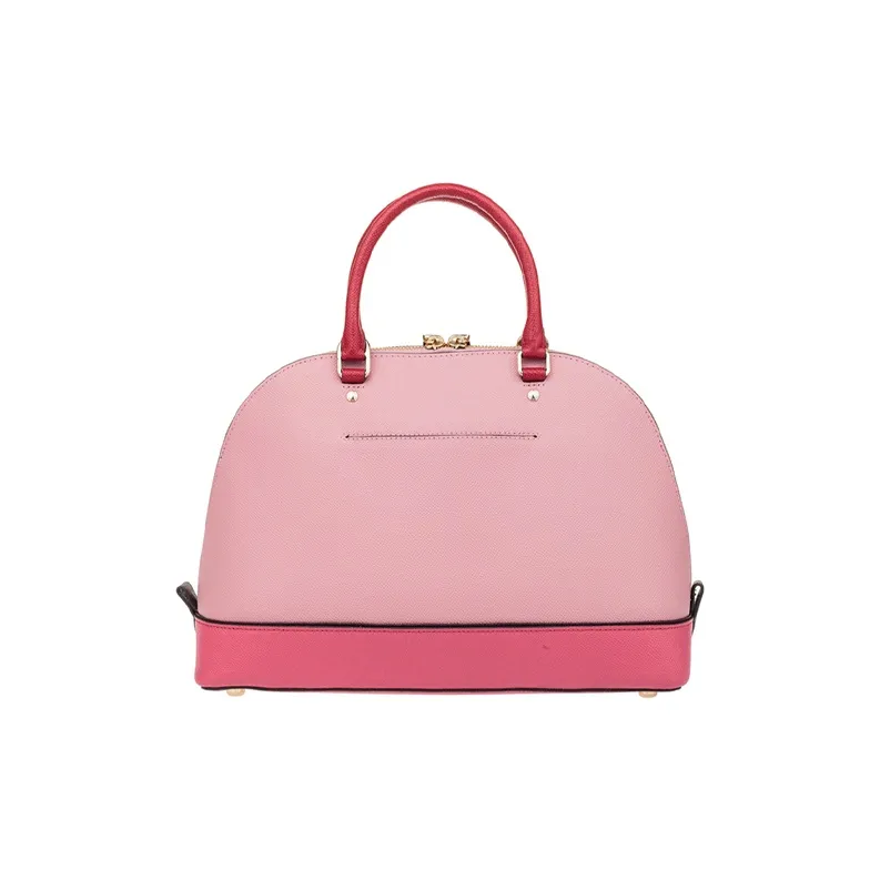 COACH Sierra Leather Dome Bag, Handbag, Shoulder Bag, Crossbody Bag Large Size Women's Pink Multicolor-3