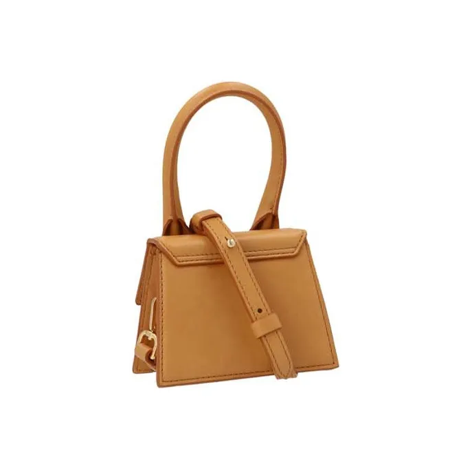Jacquemus Leather Handbag Women's Light Umber-4