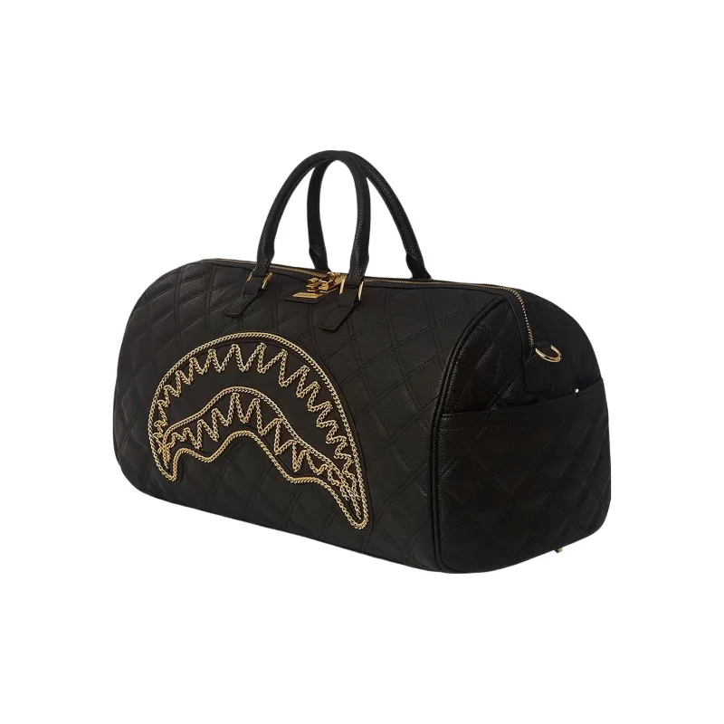 SPRAYGROUND Leather Travel Bag Regular Men's Black-1