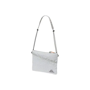 GREGORY Polyamide Storage Shoulder Bag, Crossbody Bag Unisex White/Black/Earth Yellow