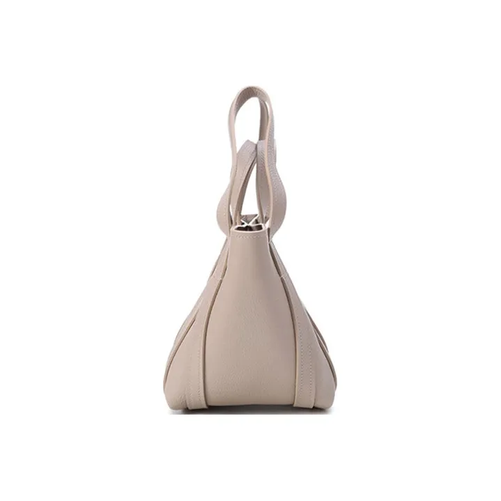 Balenciaga Cow Leather Tote Bag Shopping Bag Portable Crossbody Bag Shoulder Bag Regular Women's Taupe-3