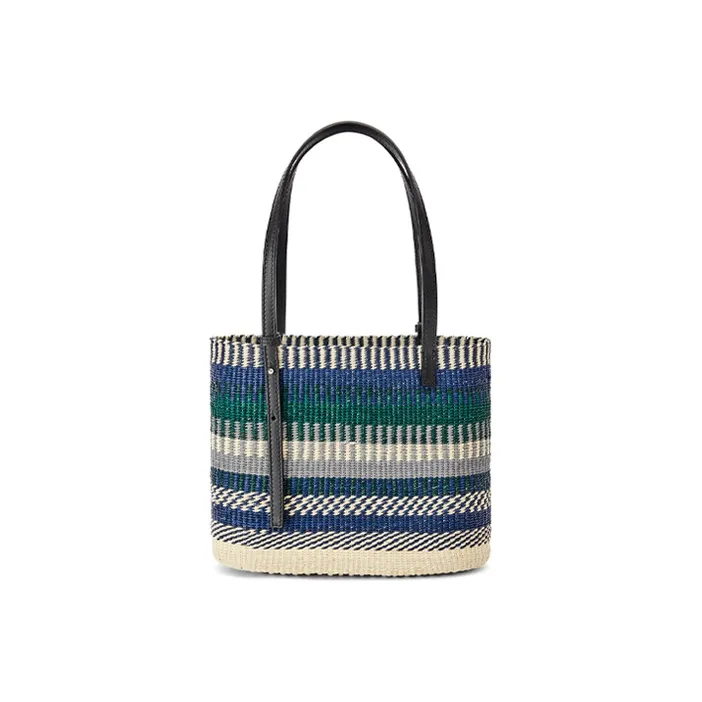 LOEWE Square Basket Palm With Cow Leather Vacation Bag, Handbag, Shoulder Bag Women's-2