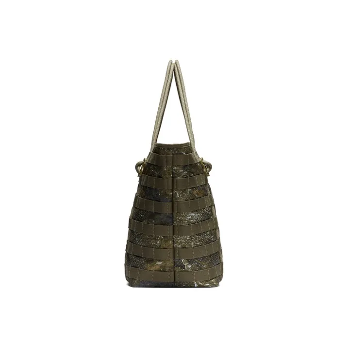 Nike Polyester Tote Bag Shopping Bag Regular Unisex Brown Green-2