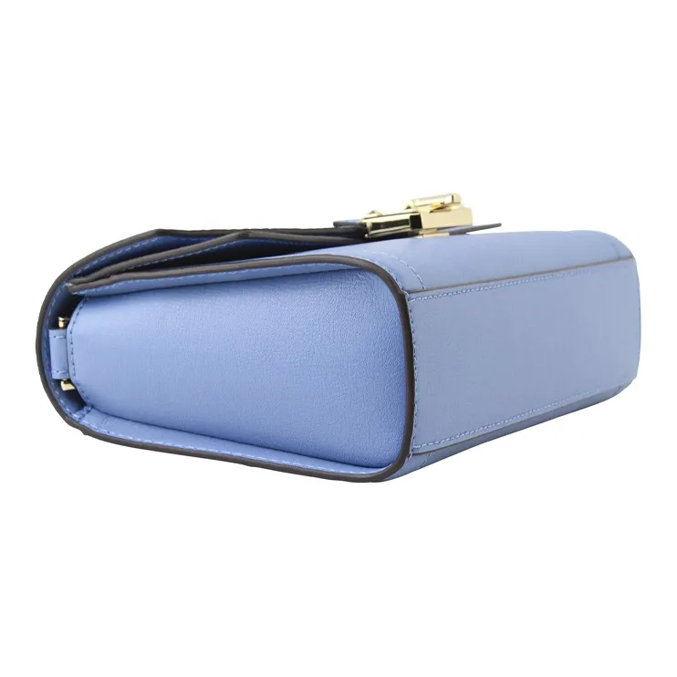 MICHAEL KORS Kinsley Cow Leather Shoulder Bag Crossbody Bag Medium Size Women's Blue-3