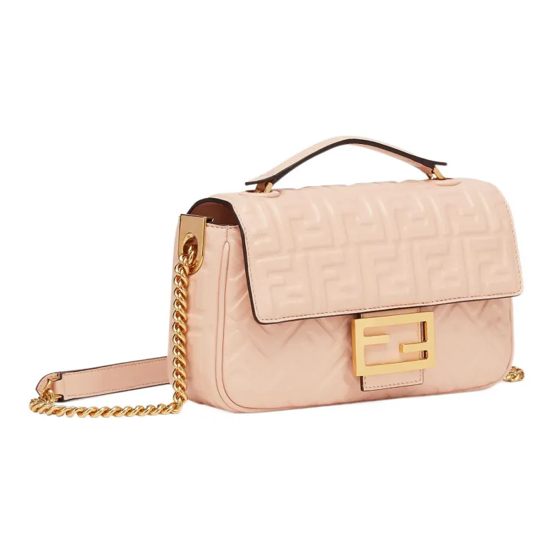 FENDI FF Baguette Motif Chained Shoulder Bag-1