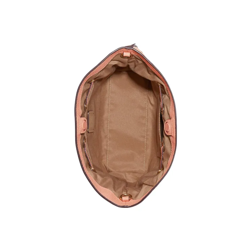 COACH Andy Refined Pebble Leather Handbag Shoulder Bag Crossbody Bag Medium Size Women's Light Pink-2