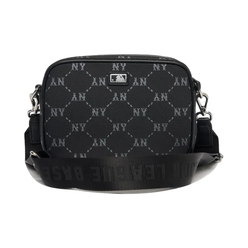 MLB Monogram Collection Polyester Camera Bag, Combo Bag, Shoulder Bag, Crossbody Bag Regular Unisex Black-3