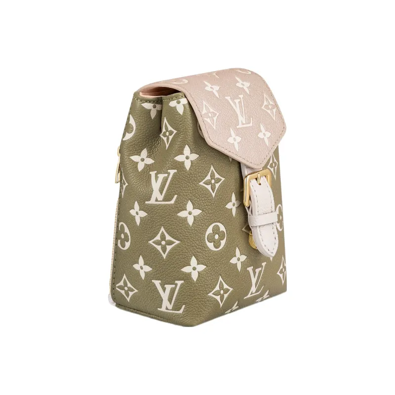 LOUIS VUITTON Tiny Backpack Khaki Green/Beige/Cream-1
