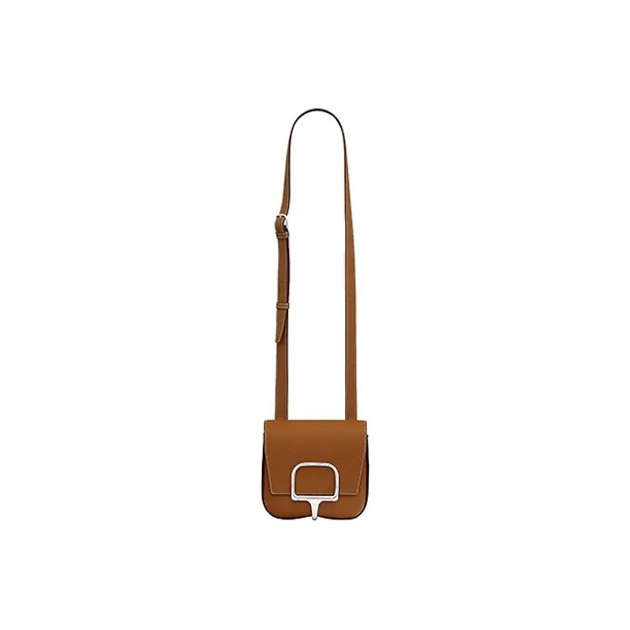 HERMES Della Cavalleria Epsom Calfskin Shoulder Bag Crossbody Bag Mini Women's Gold-1