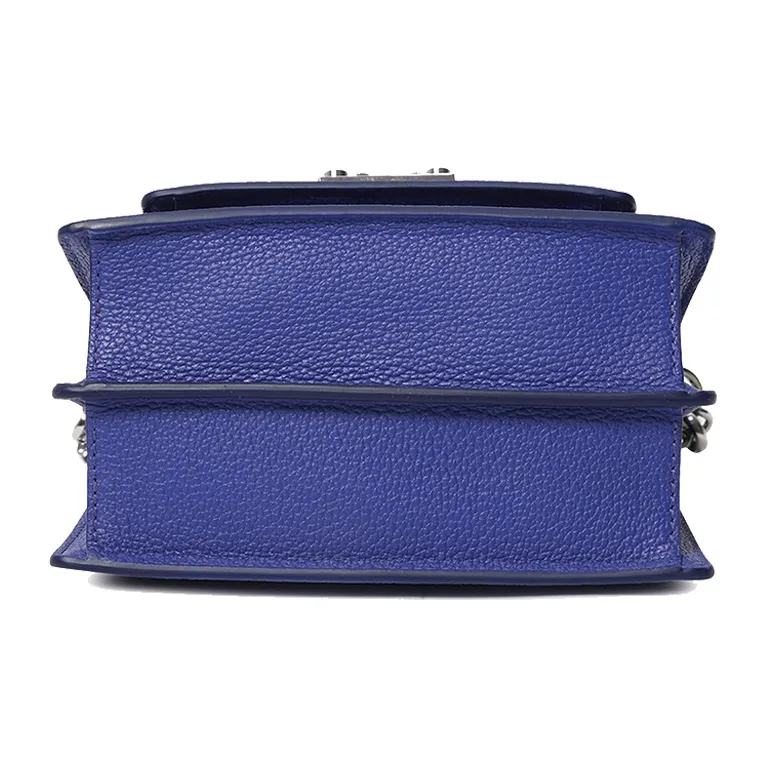 MCM Patricia Visetos Cow Leather Chain Bag Shoulder Bag Crossbody Bag Regular Women's Blue-3