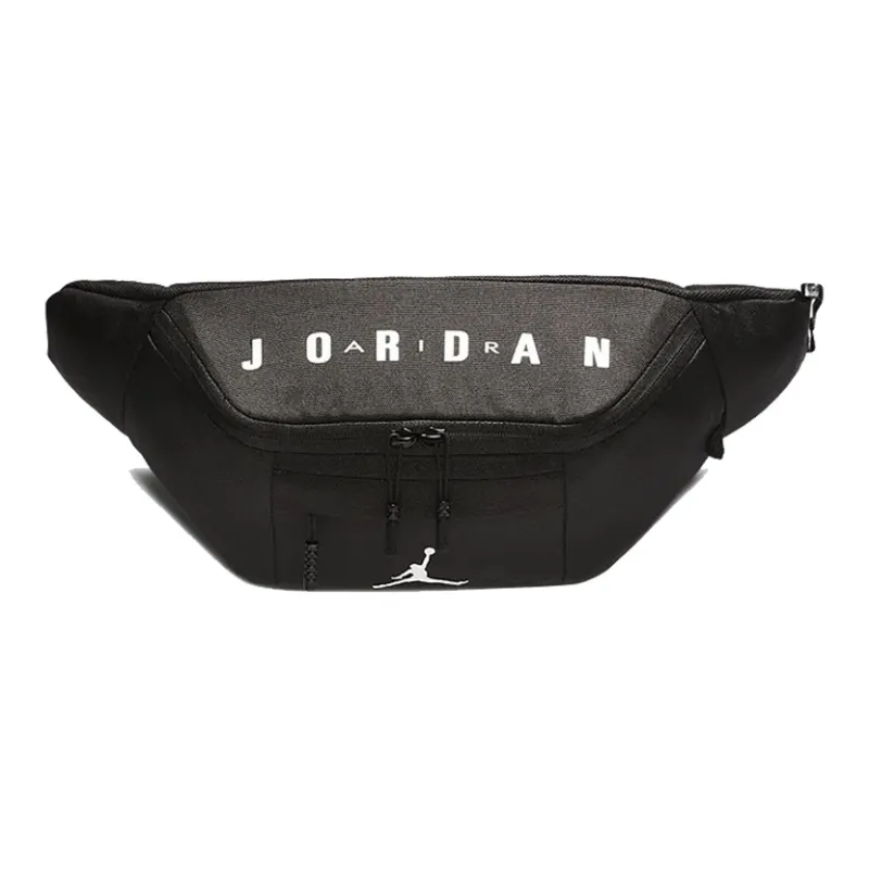 Jordan Polyester One Shoulder Crossbody Fanny Pack Regular Unisex Black-0