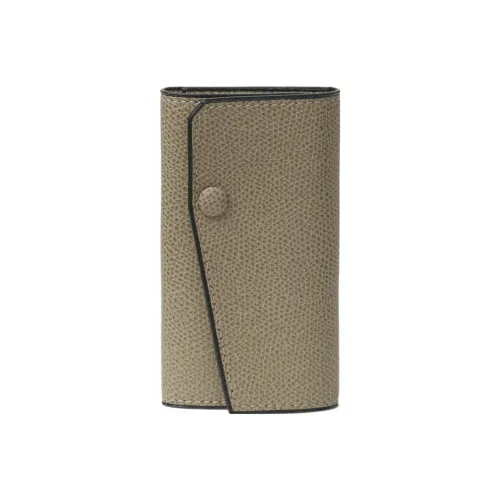 Valextra Leather Key Fowler Unisex Light Brown