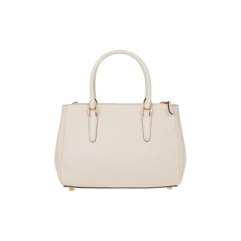 COACH Surrey Cow Leather Portable Crossbody Bag One Shoulder Crossbody Killer Handbag Small Size Women's White-3
