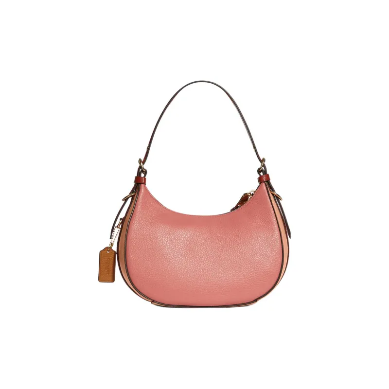 COACH Kleo Pebbled Leather Shoulder Bag Handbags Shoulder Bags Women's Cherry Blossom Pink-1