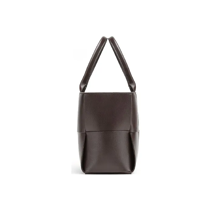 Bottega Veneta Lambskin Tote Bag Shopping Bag Shoulder Bag Handbag Women's Dark Brown-1