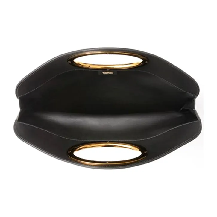 Burberry Leather Clutch Small Size Unisex Black-1