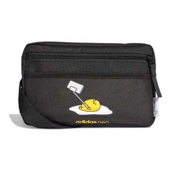 Adidas Neo × Gudetama Collaboration Polyester Crossbody Bag Regular Unisex Black