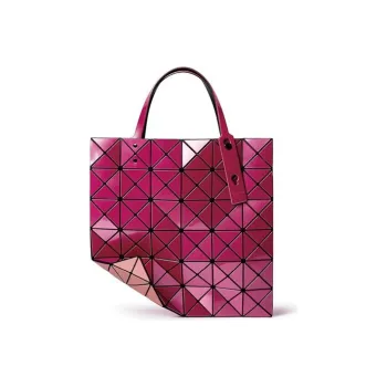 ISSEY MIYAKE Vinyl Chloride Resin Tote Bag, Shopping Bag, Shoulder Bag, Handbag Regular Women's Fuchsia