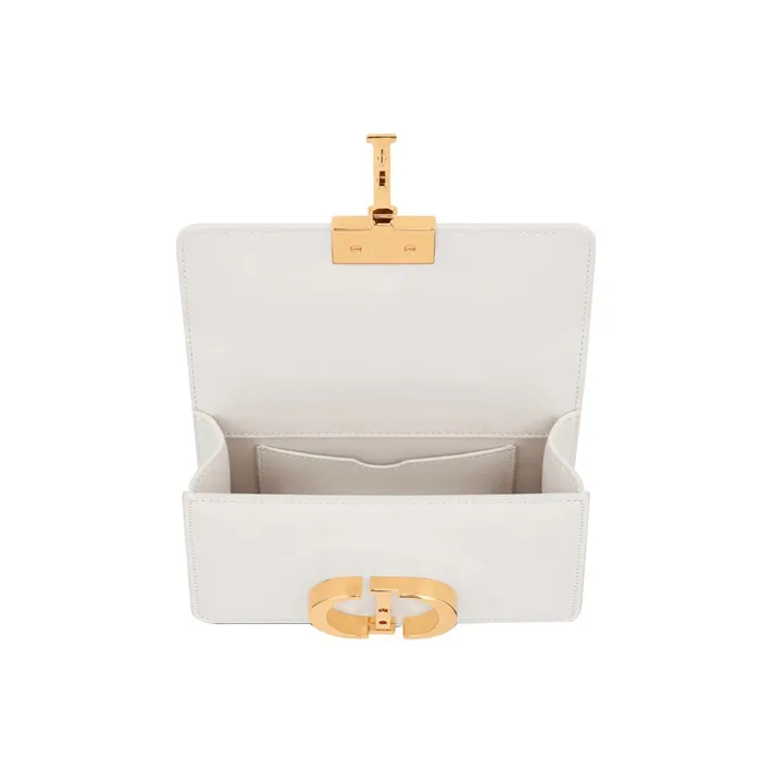 DIOR 30 Montaigne Cow Leather Box Bag Shoulder Bag Crossbody Bag Extra Mini Women's Milk White-2