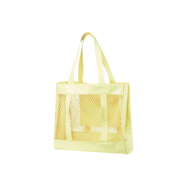 PUMA Fabric Tote Bag Shopping Bag Shoulder Bag Handbag Regular Unisex Light Yellow-0