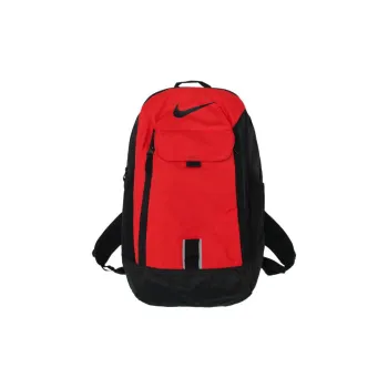 Nike Polyester Double-Shoulder Backpack Regular Unisex Black Red