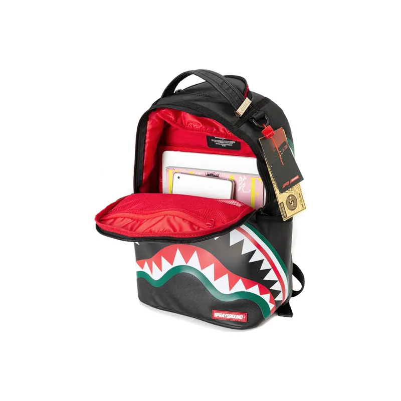SPRAYGROUND F1 Formula One Collaboration PVC Backpack Tubas Unisex Black-2