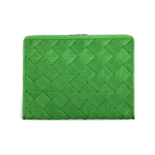 Bottega Veneta Cow Leather With Fabric Travel Bag Men's Green
