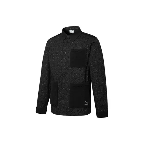 PUMA PAISLEY WOVEN Jackets Men Black