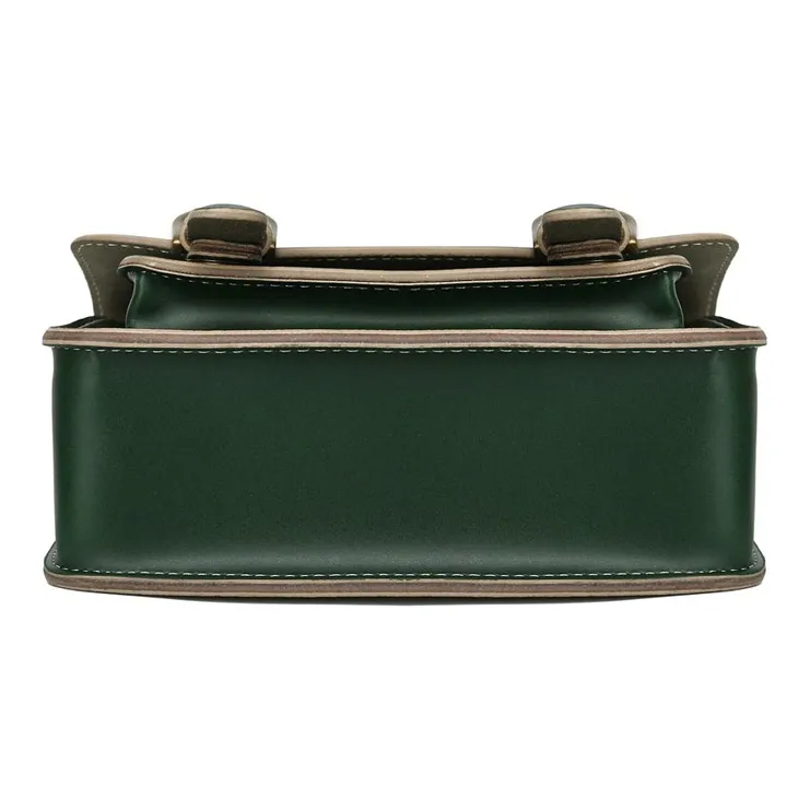 Zatchels Microfiber Synthetic Leather Satchel Bag Messenger Bag Crossbody Bag Shoulder Bag Regular Women's Green-5