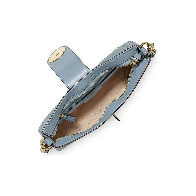 MICHAEL KORS Cow Leather Crescent Bag, Shoulder Bag Women's Blue-1