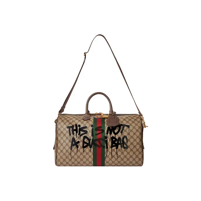Balenciaga GUCCI Collaboration Coated Canvas Handbag Travel Bag Unisex-3